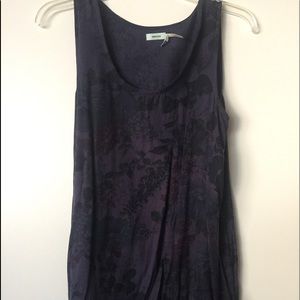 Blue Flower Print Dress